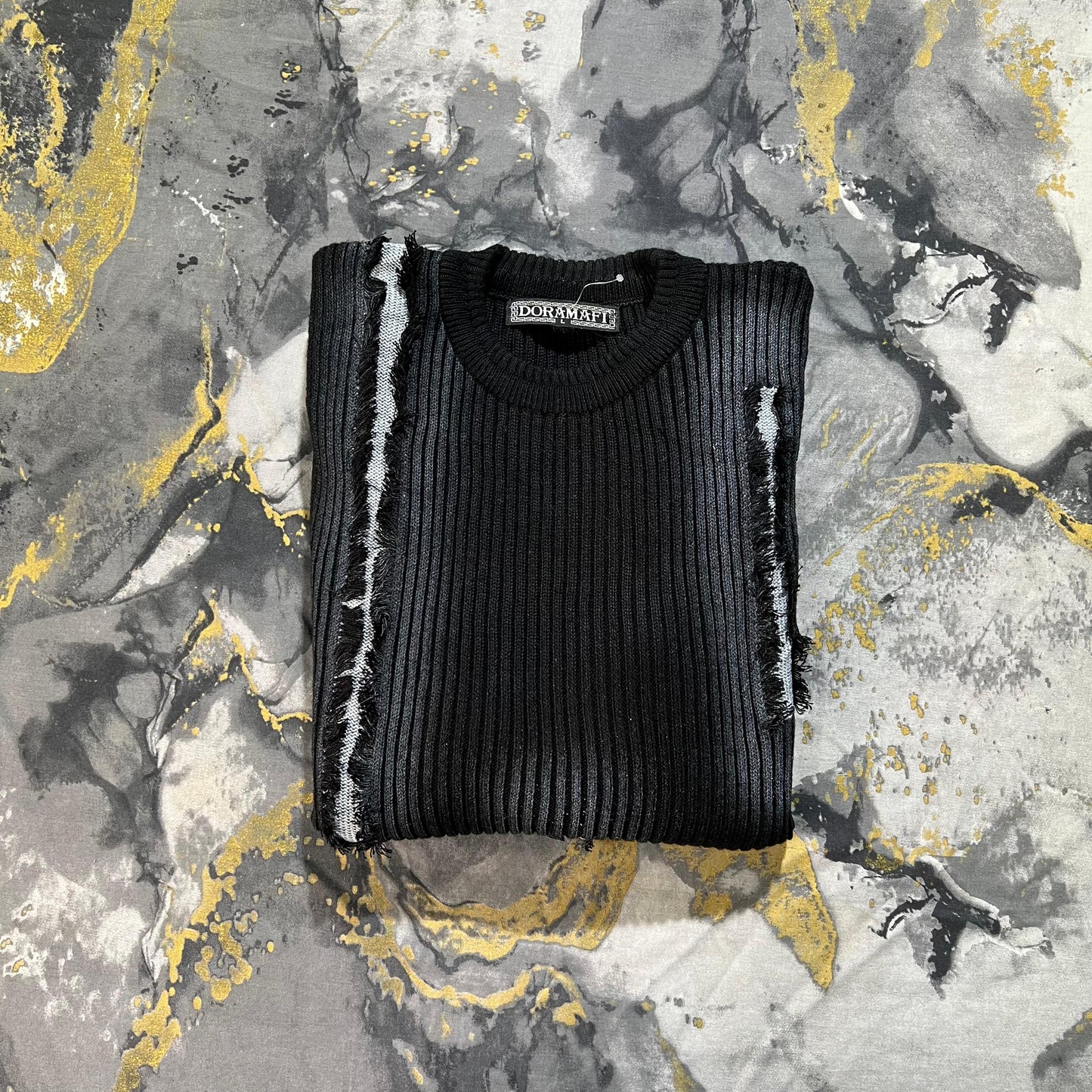 Black Ribbed Sweater