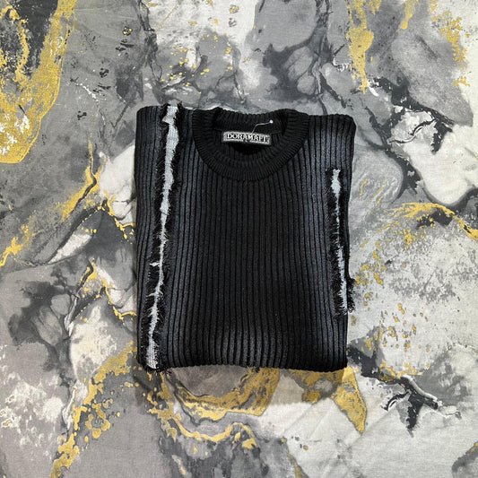 Black Ribbed Sweater
