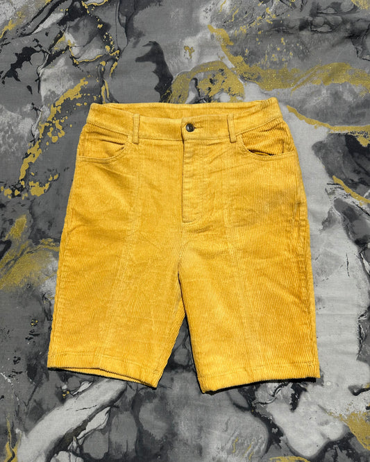Mustard Corduroy Shorts