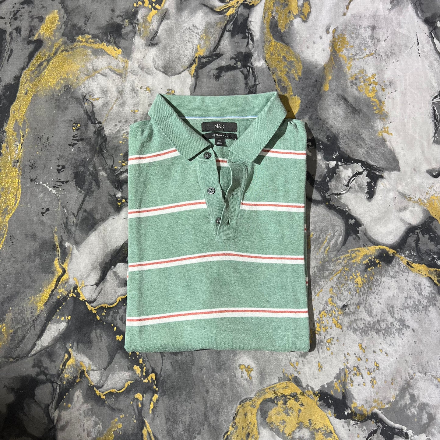 Sea Green Lining Knitted Polo