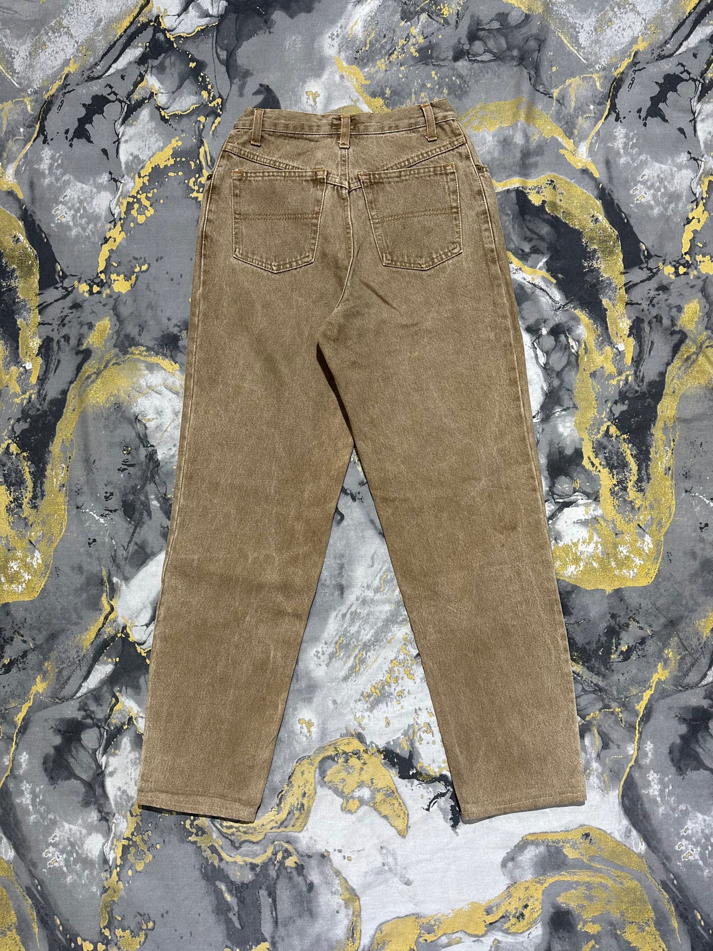Lecotme Light Brown Straight Fit Jeans