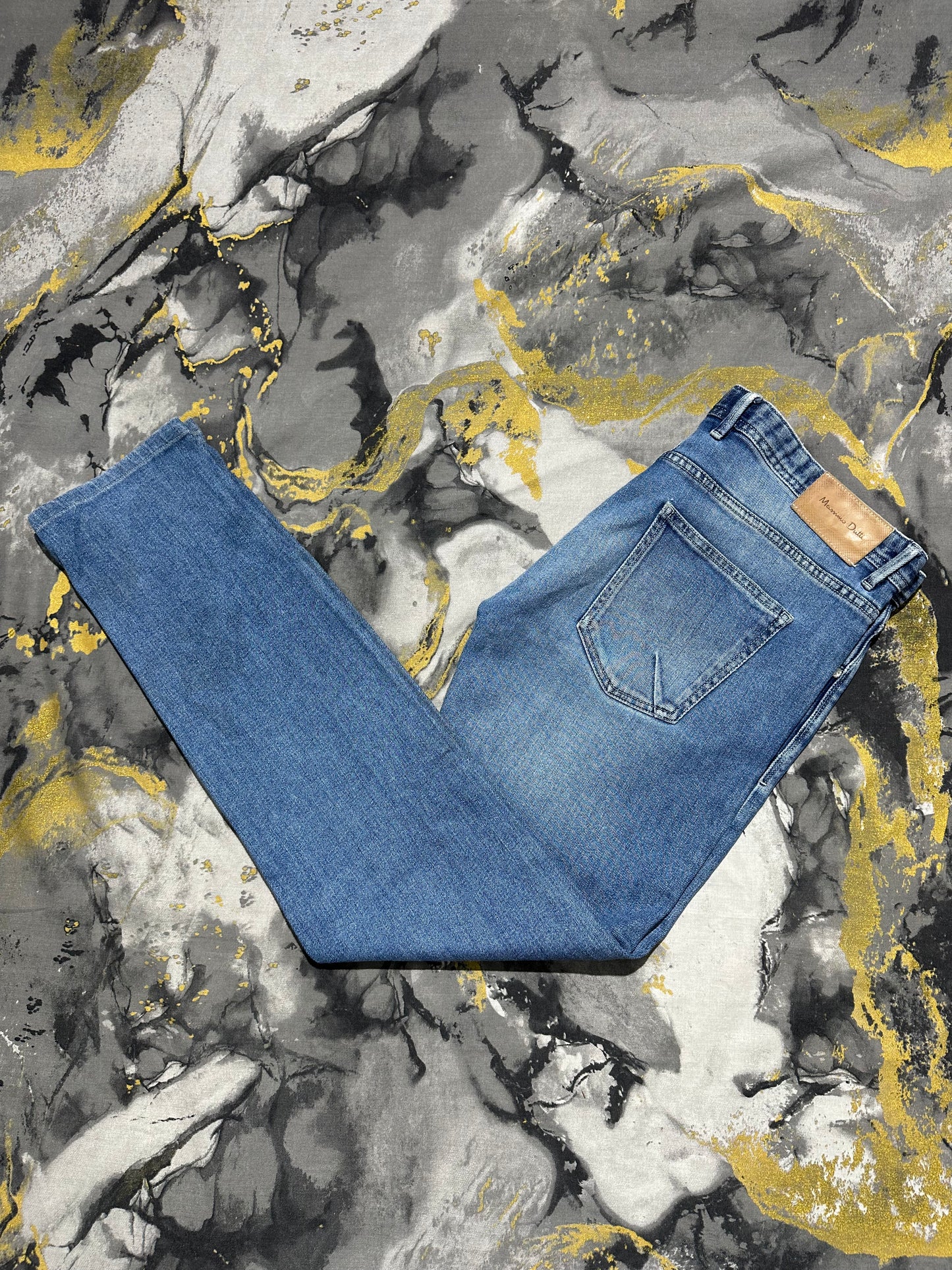 Massimo Dutti Blue Washed Jeans