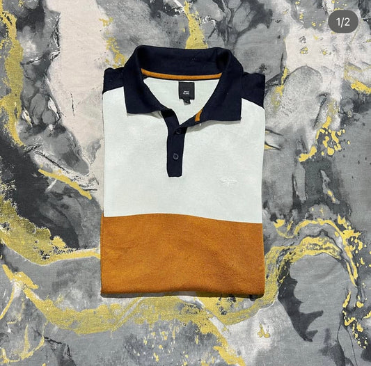 Multi-Color Knitted Polo