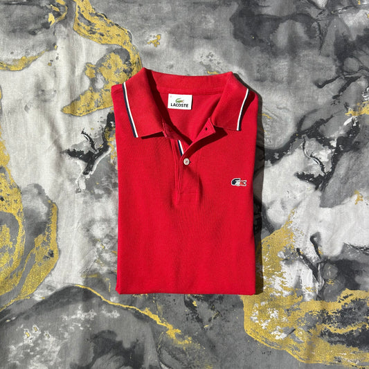 Lacoste Collector Edition Pique Cotton Red Polo