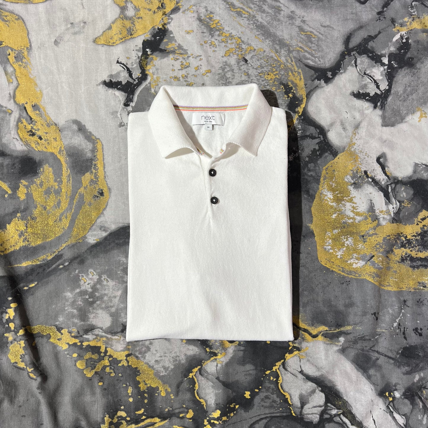 Soft Touch Cotton White Knitted Polo