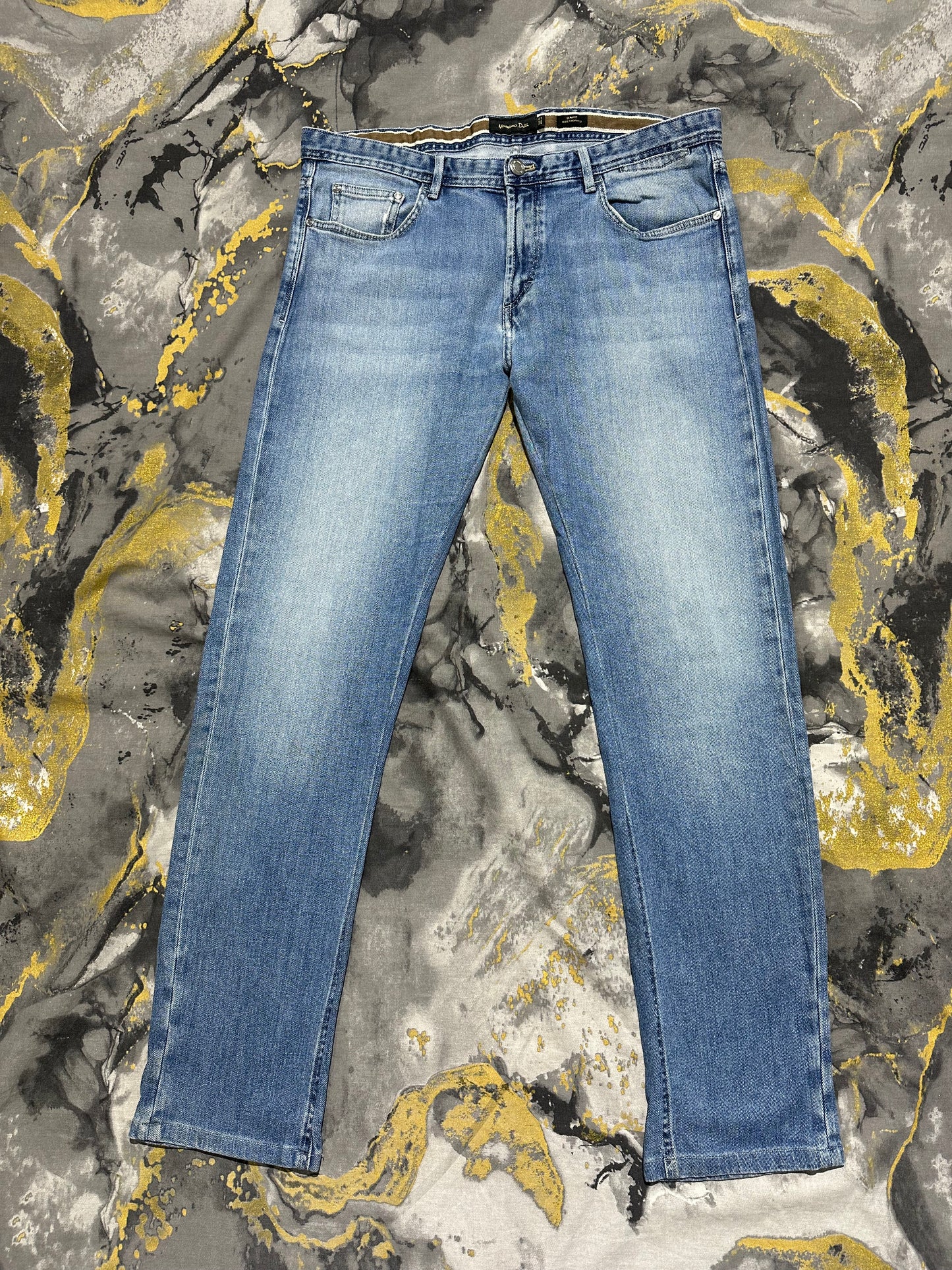 Massimo Dutti Blue Washed Jeans