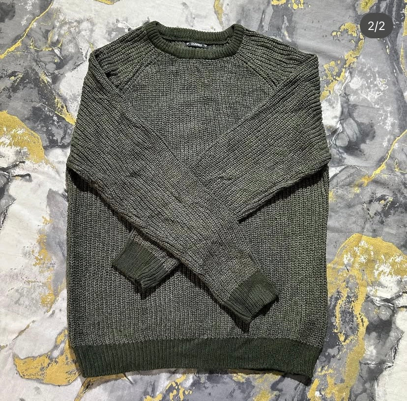 Dark Green Knitted Sweater