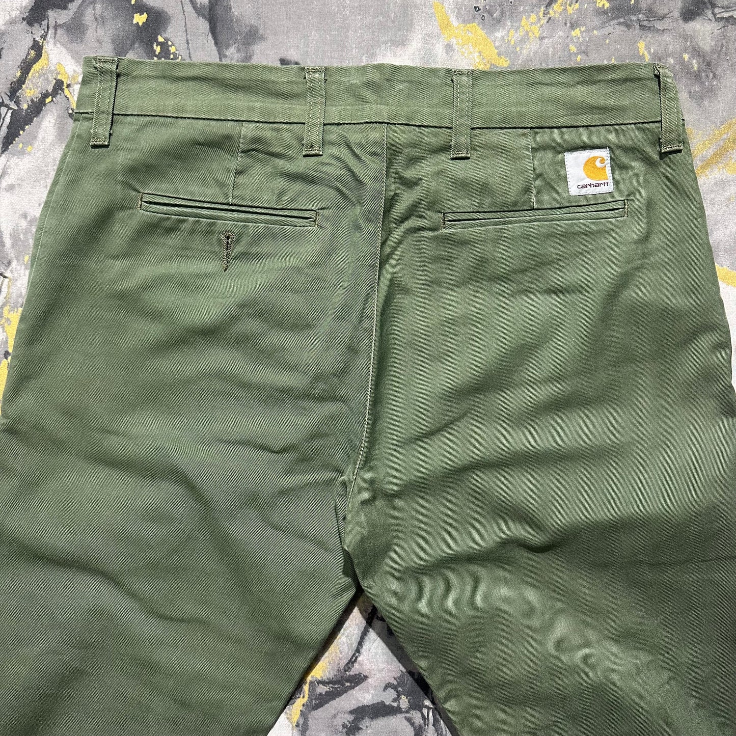 Carhartt Dark Green Cotton Pants