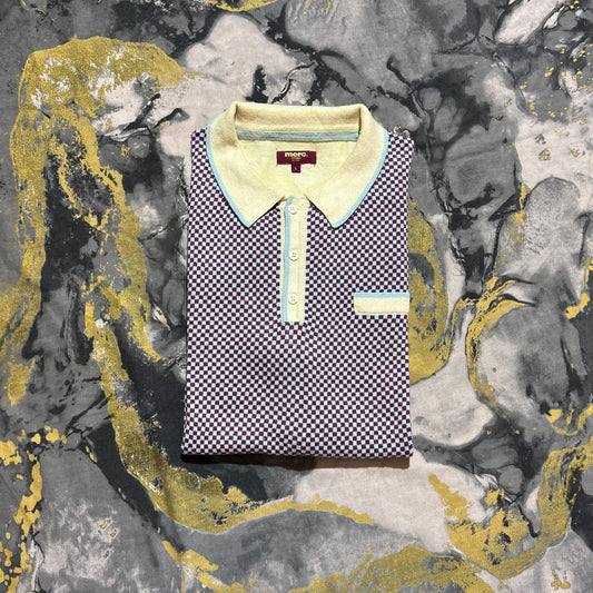 Multi-Color Dotted Patterned Polo