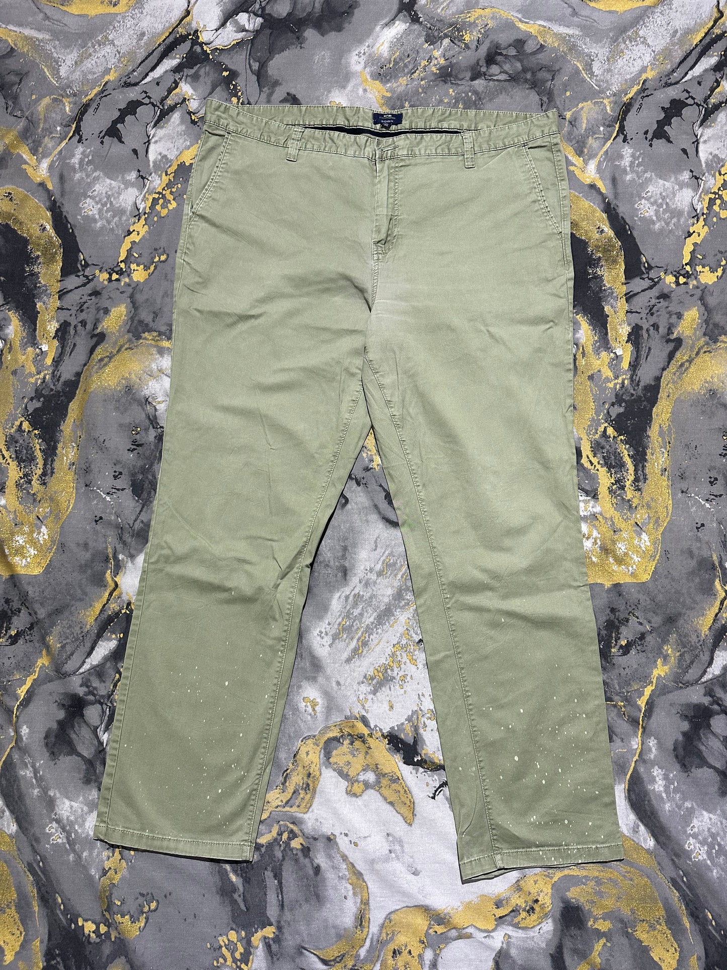 Kiabi Sage Green Cotton Pants