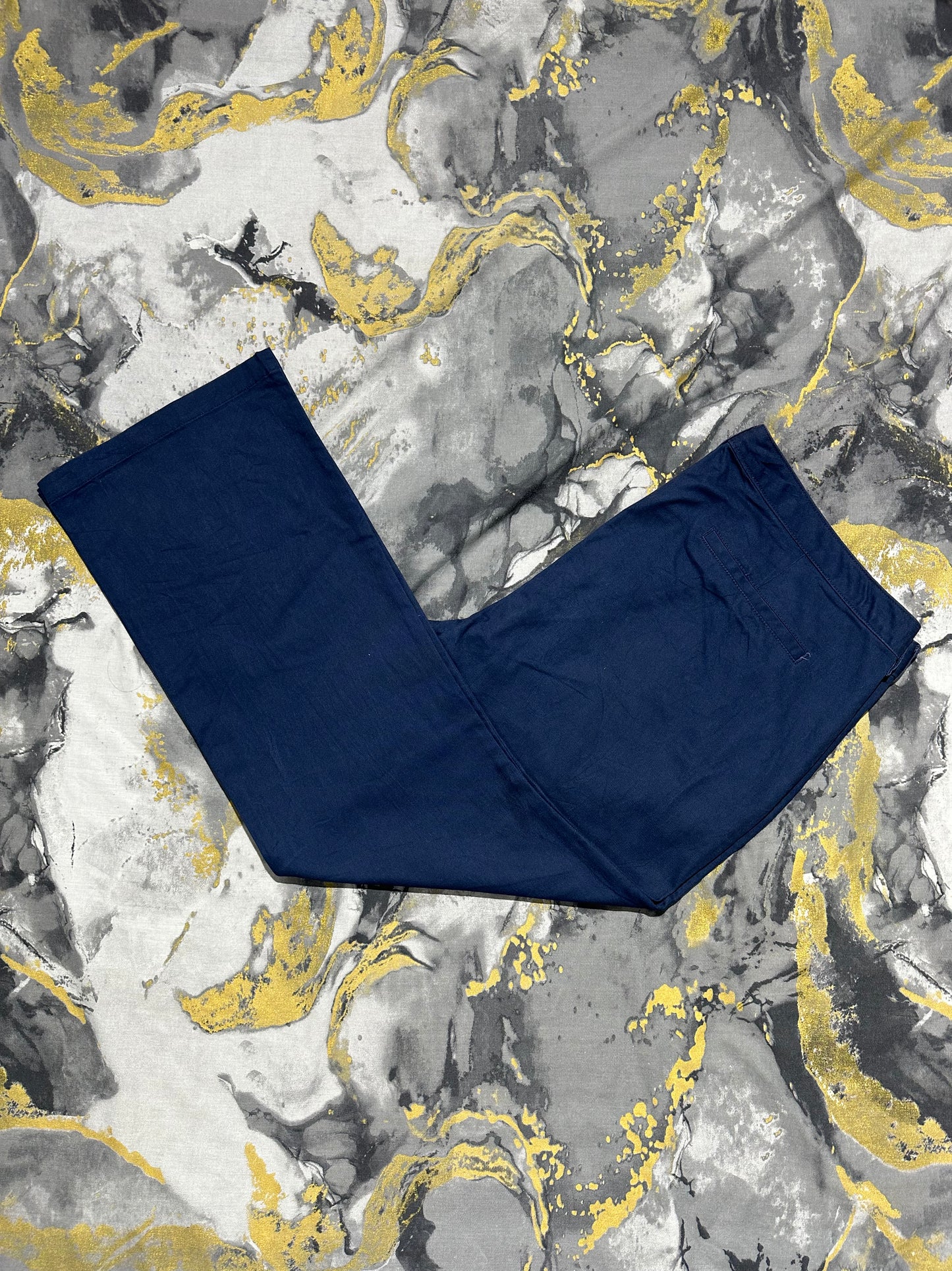 Old Navy Dark Blue Flare Cotton Pants