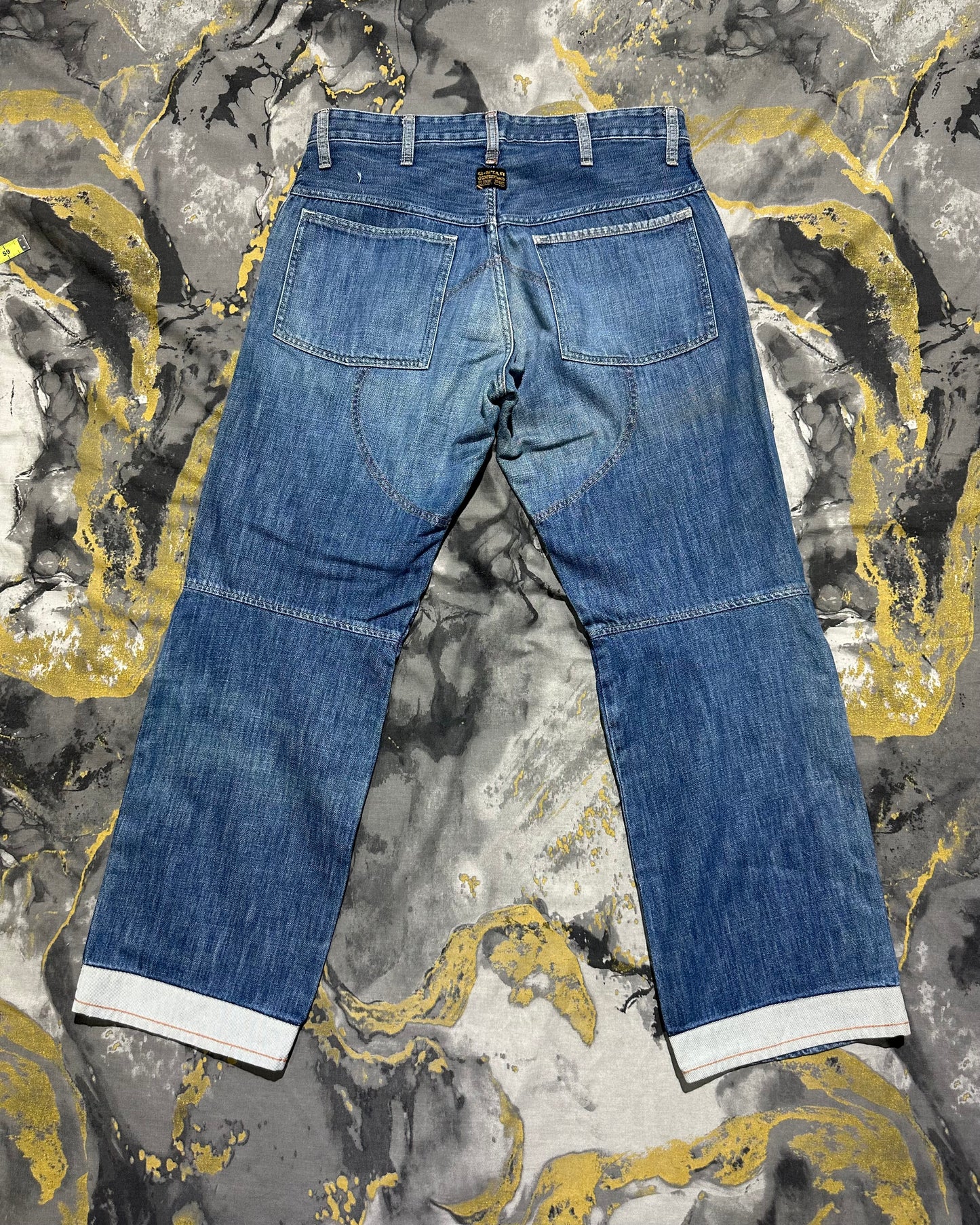 G-STAR Raw Pattern Stitch Denim Straight Loose Jeans