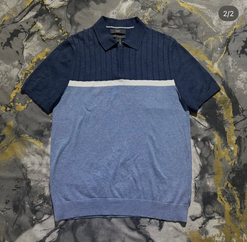 Multi Pattern Polo Zipper