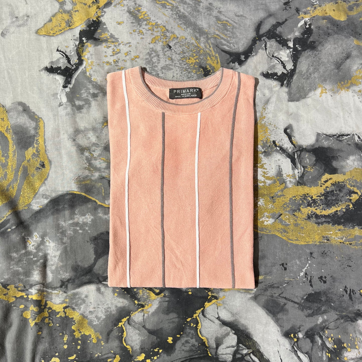 Peach Stripes Primark Knitted Tee