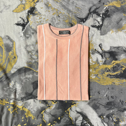 Peach Stripes Primark Knitted Tee