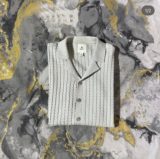 Stone Grey Button Down Shirt