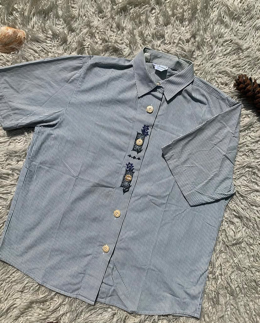Green Embroidered Shirt