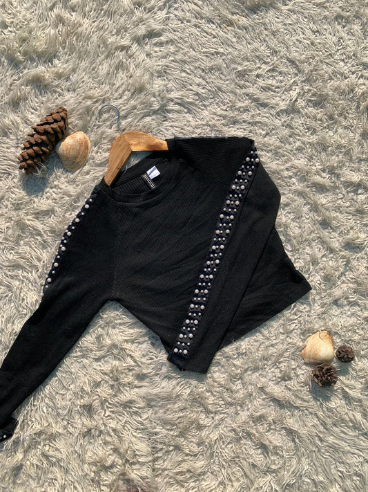 Raglan Sweater With Pearl