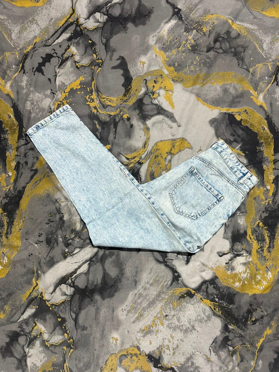 Light Blue Acid Washed Ripped Women Jeans