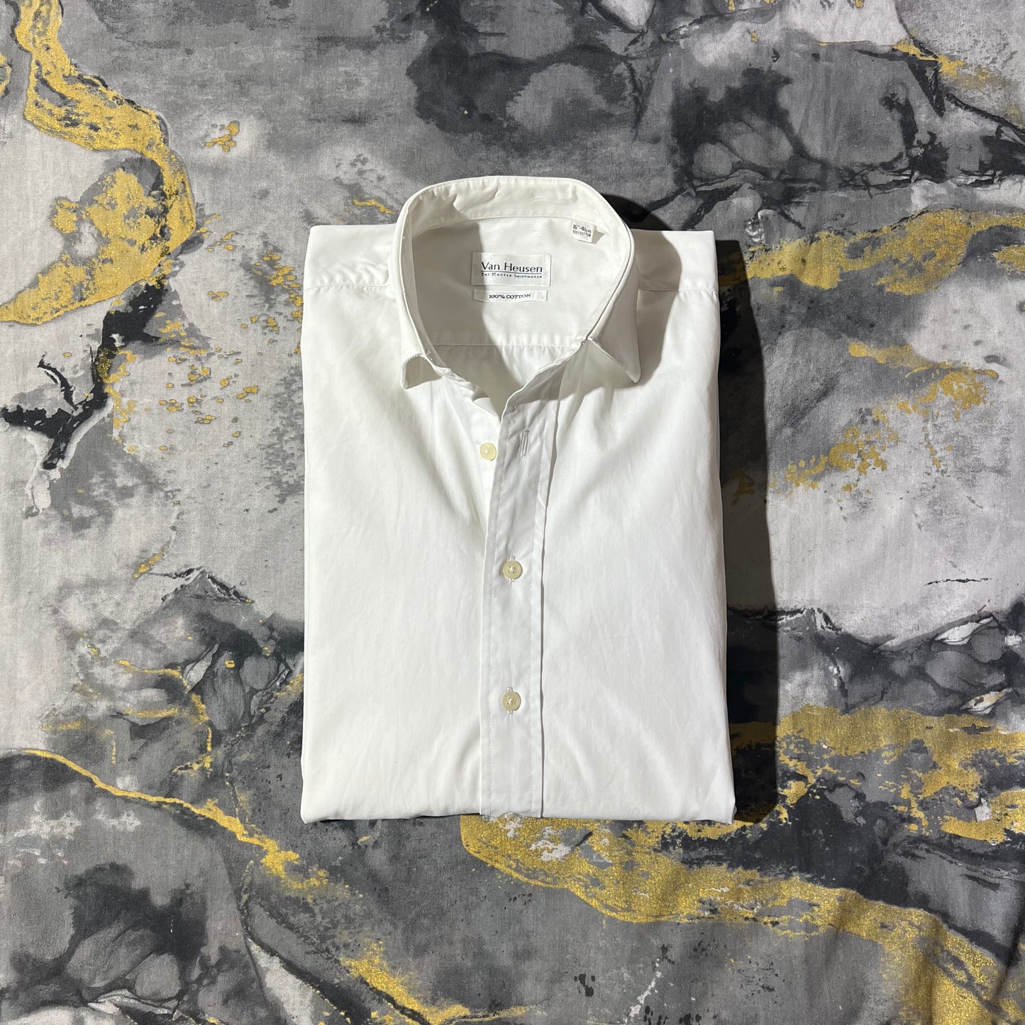 White Simple Cotton Full Sleeves Buttoned Down