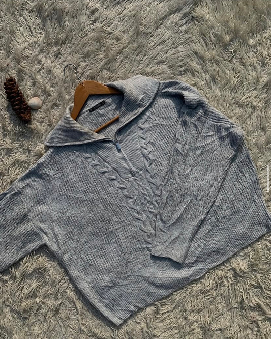 Grey Zipper