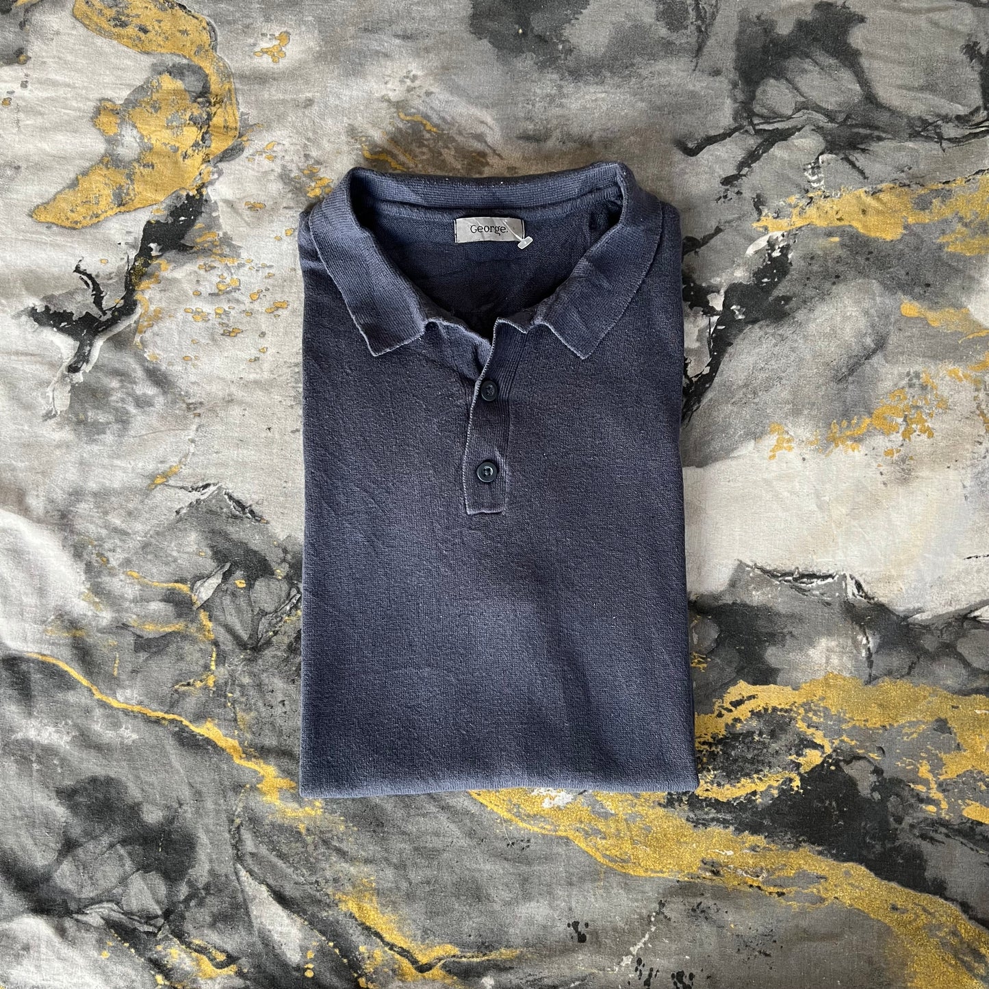 George Two Toned Knitted Polo