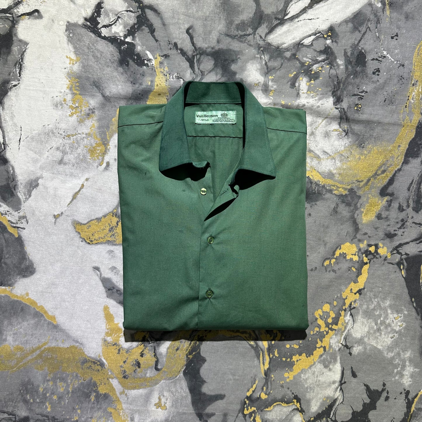 Pea Green Full Sleeves Buttoned Down