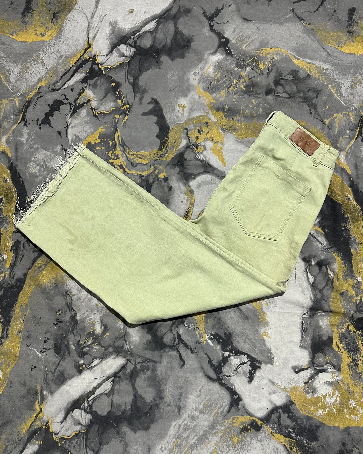 GWM Denim Light Matcha Baggy Jeans