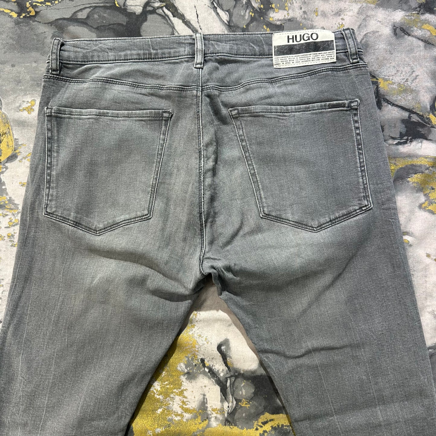 Hugo Boss Light Gray Faded Jeans
