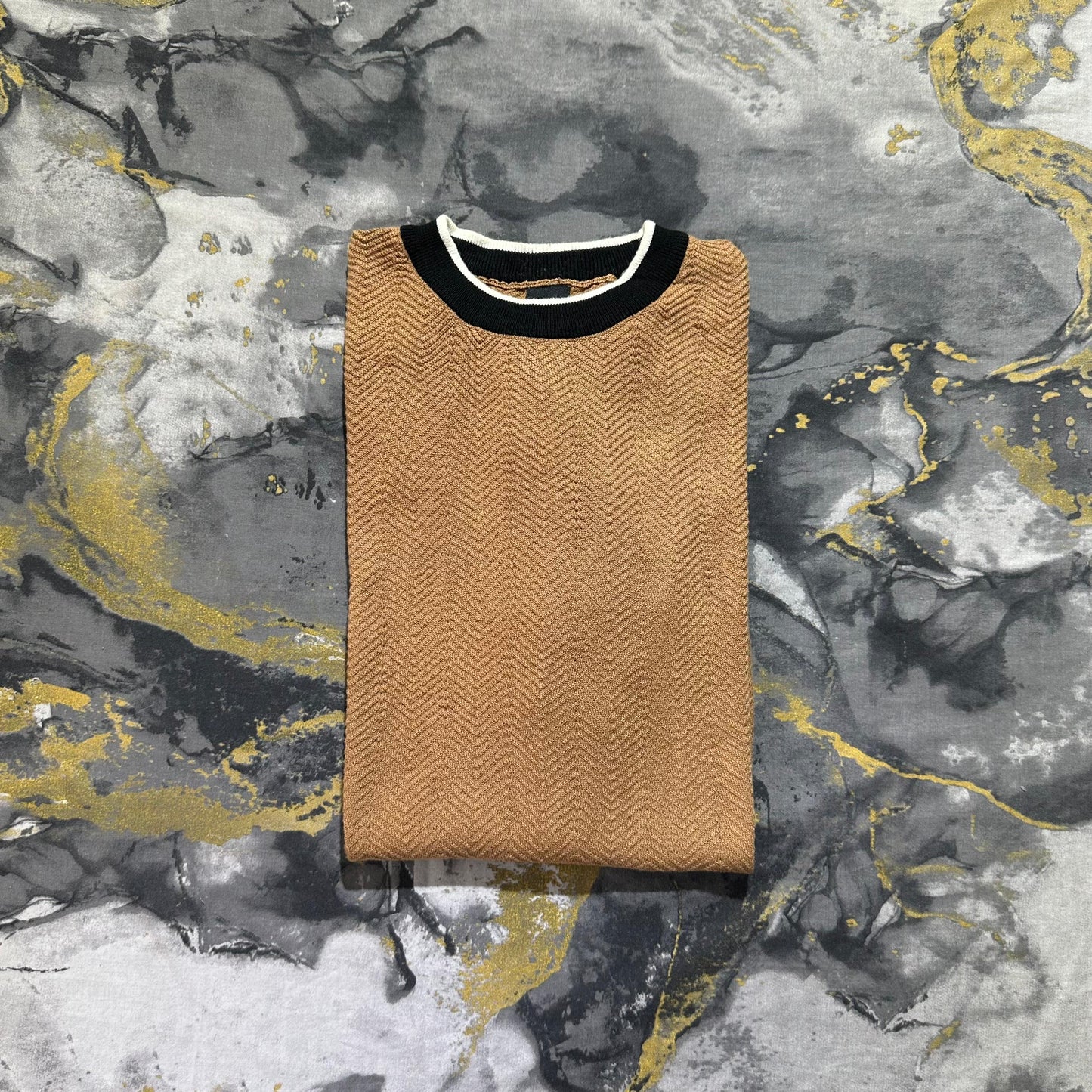 Brown Textured Shirt