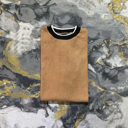 Brown Textured Shirt