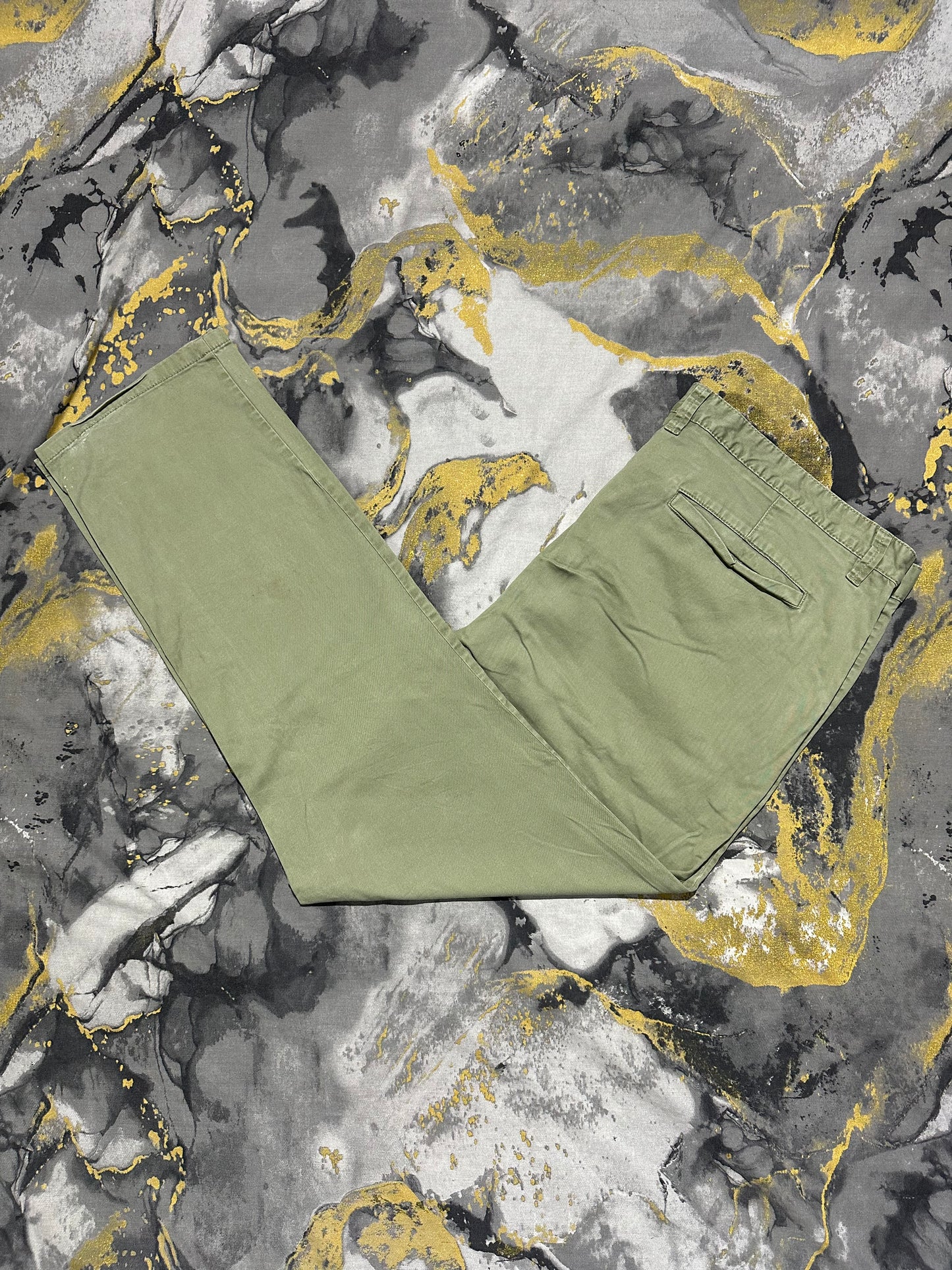Kiabi Sage Green Cotton Pants