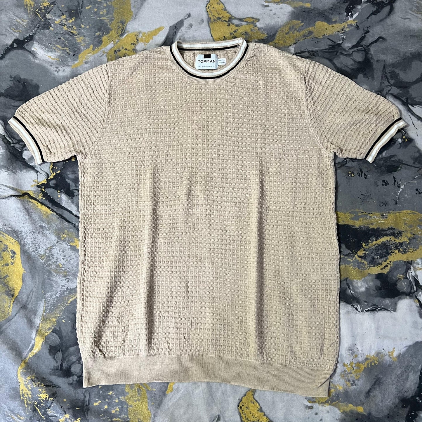Cream Textured Shirt