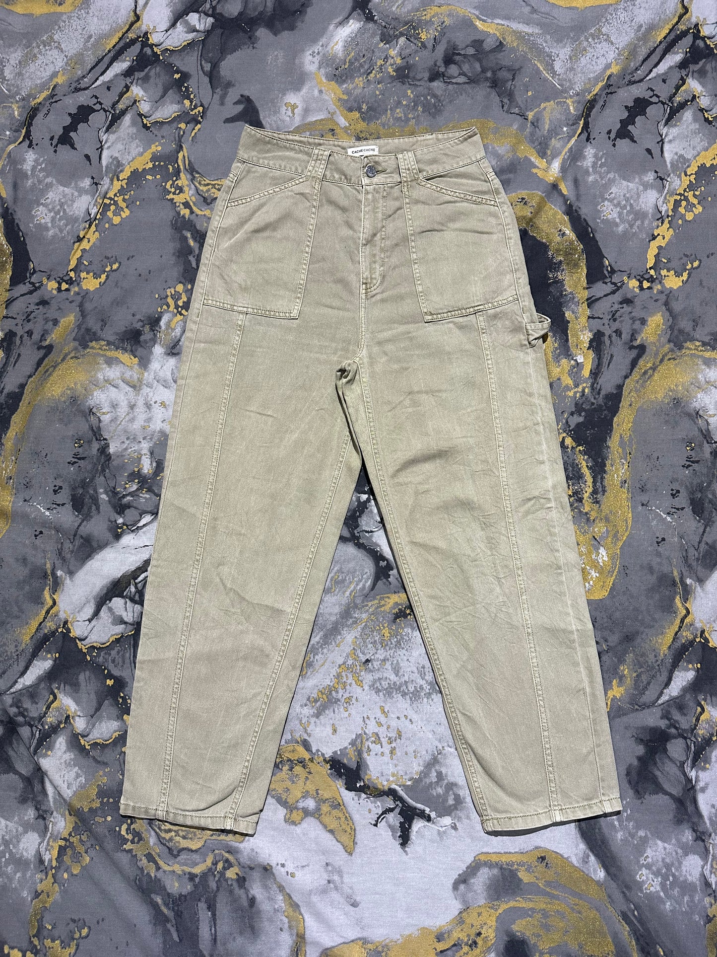 Cache Cache Light Dirty Green Jeans