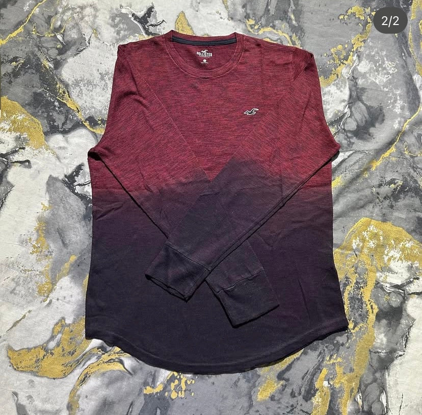 Red Shaded Full Sleeves Shirt