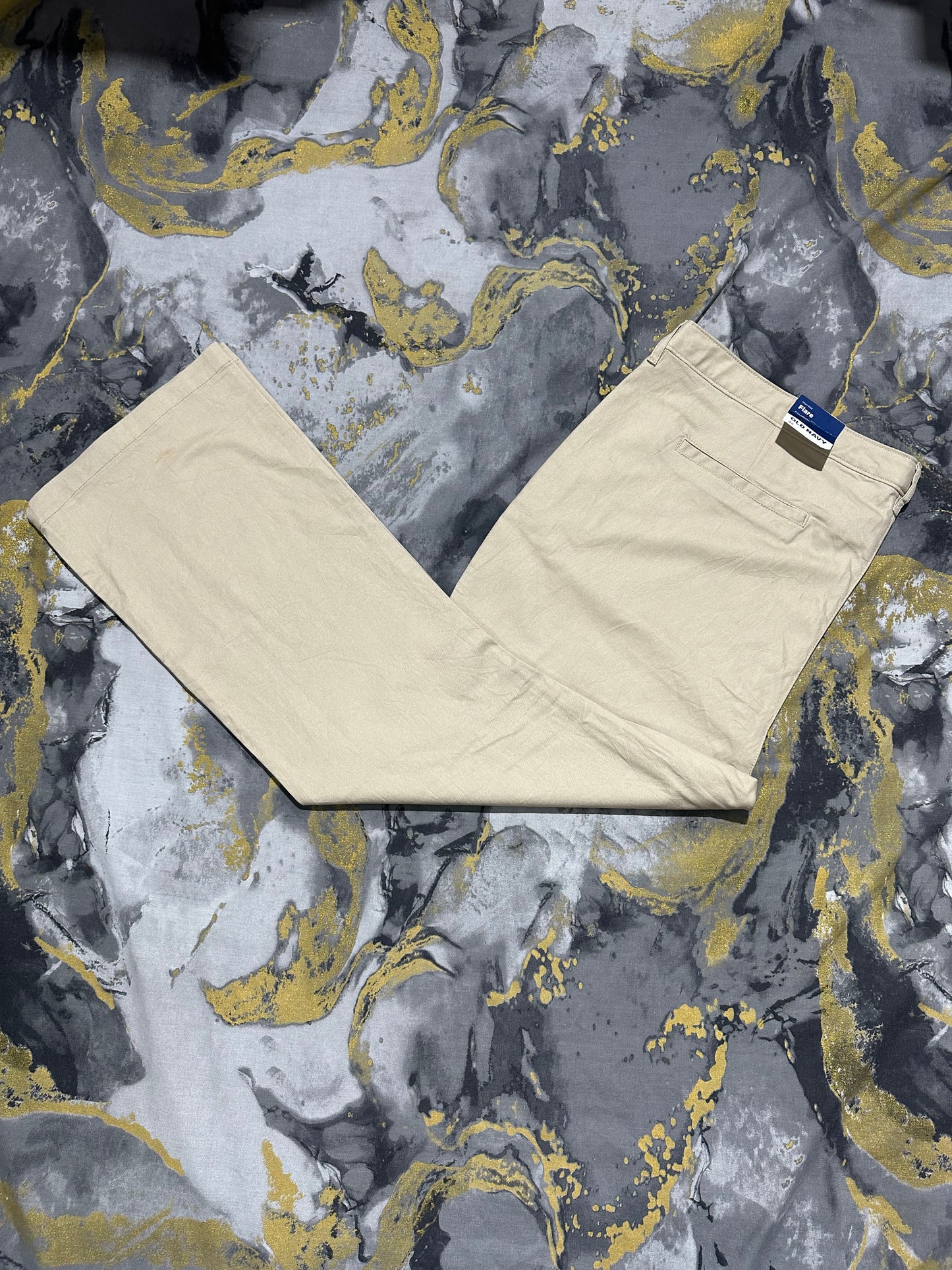 Old Navy Light Beige Flare Fine Cotton Pants