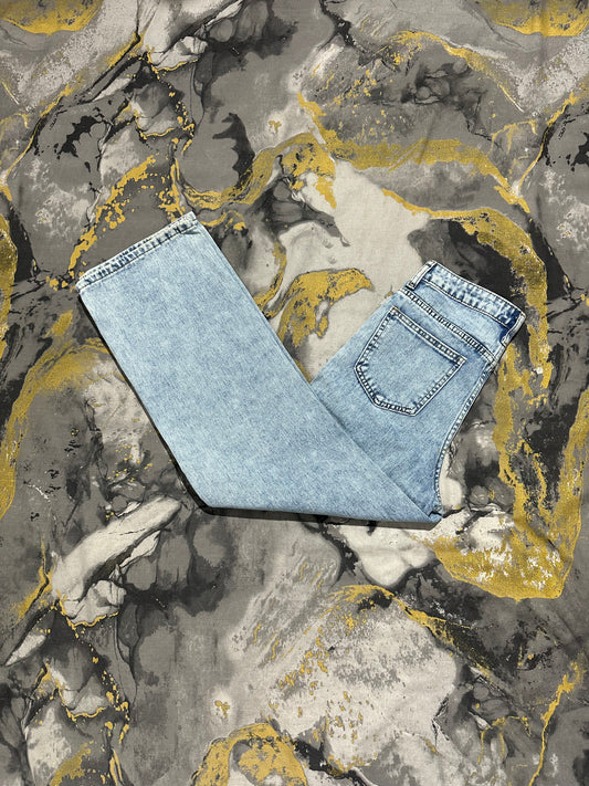 Blue Ripped Baggy Jeans