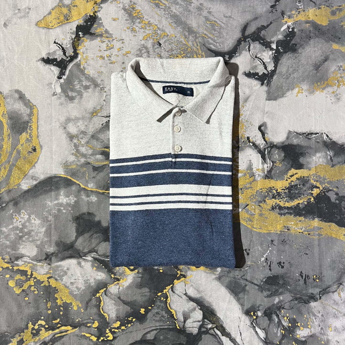 Two Toned Knitted Polo