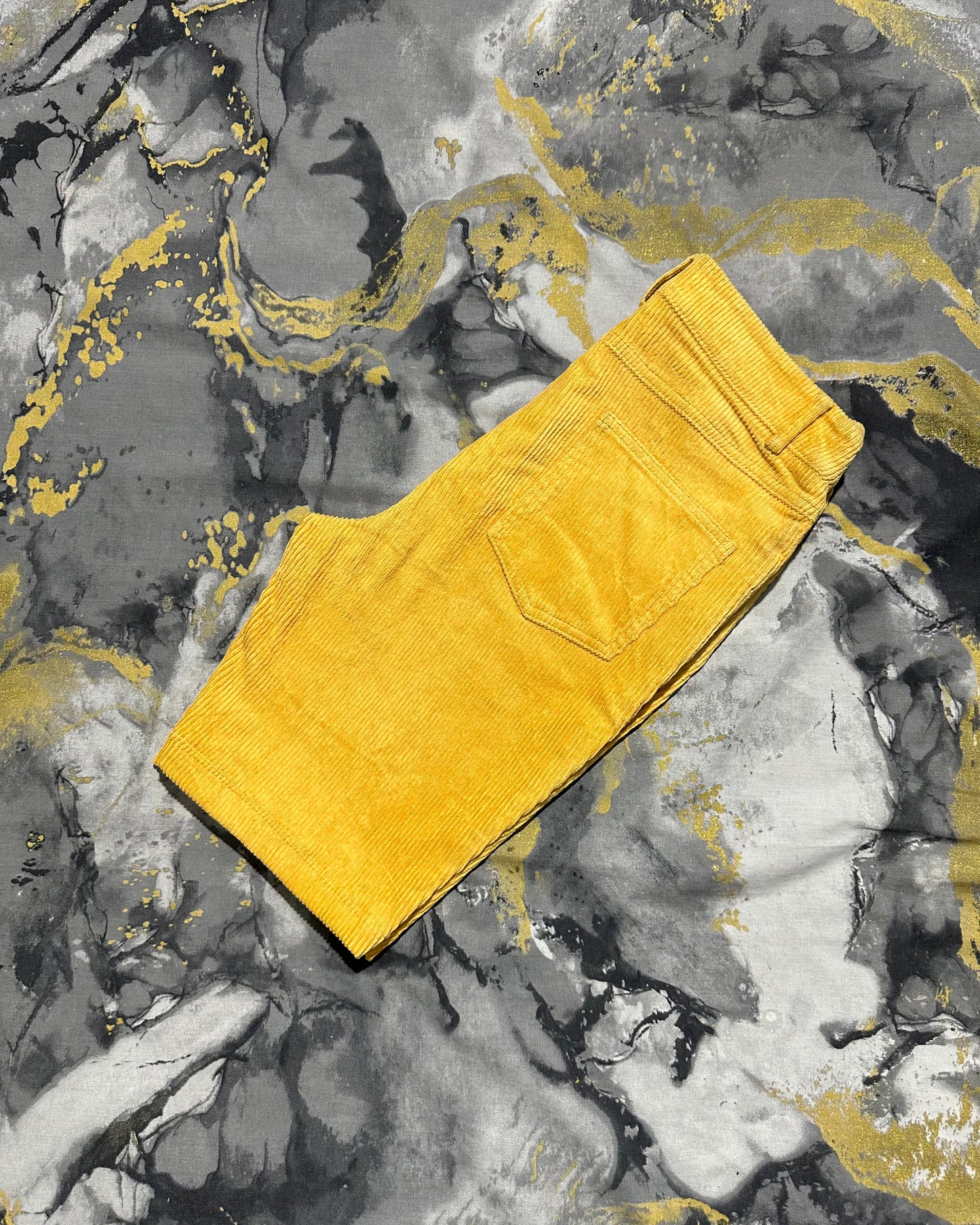 Mustard Corduroy Shorts