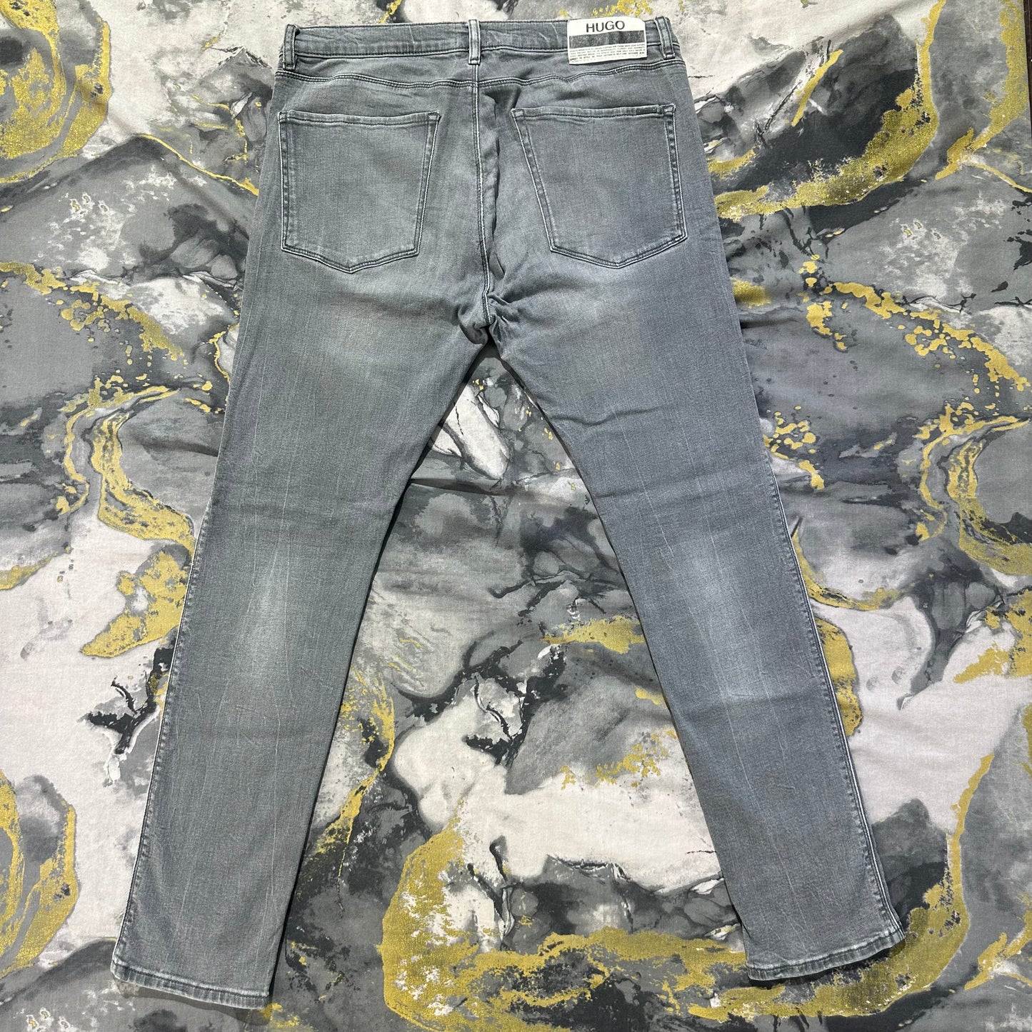 Hugo Boss Light Gray Faded Jeans