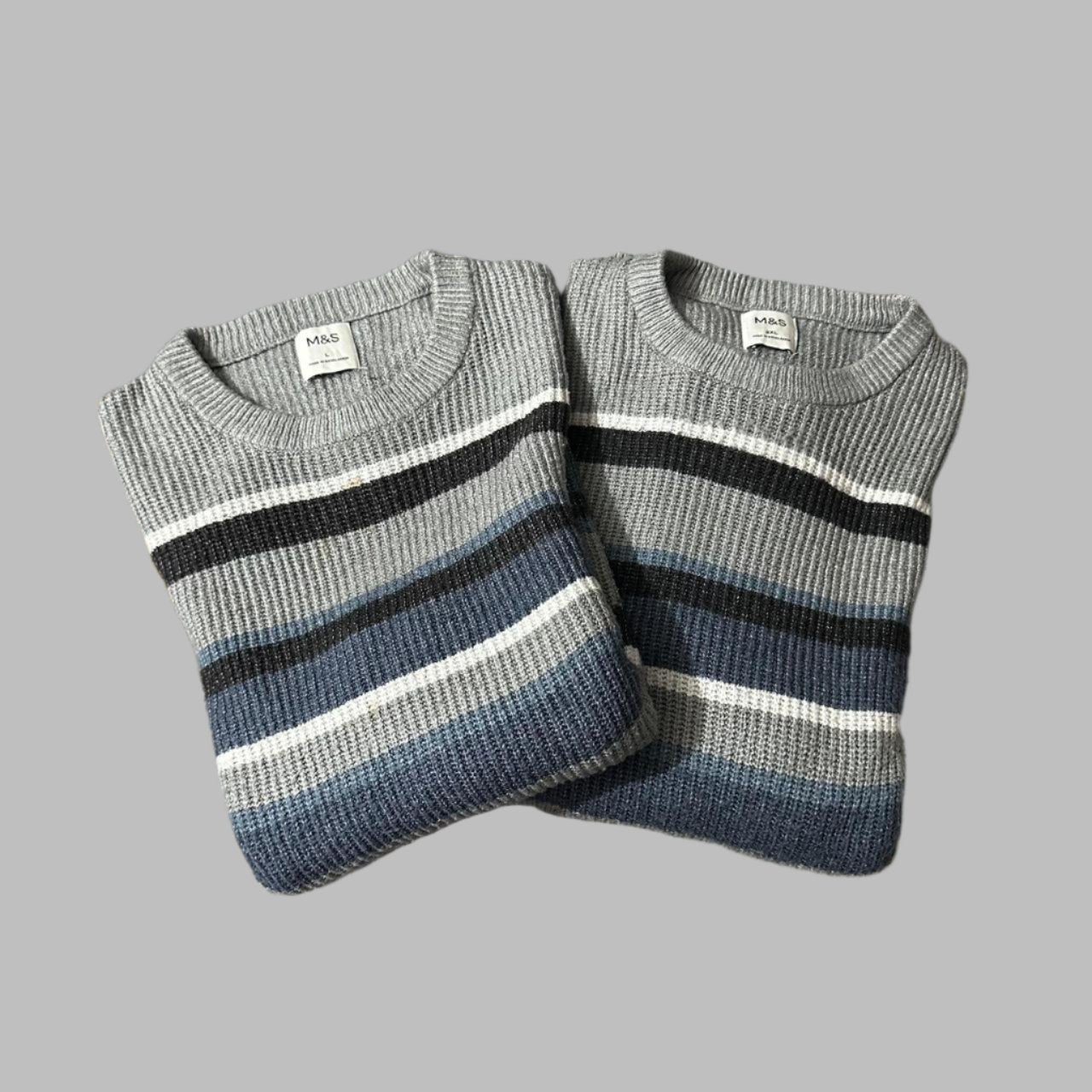 Striped Super Soft Cotton Knitted Sweater