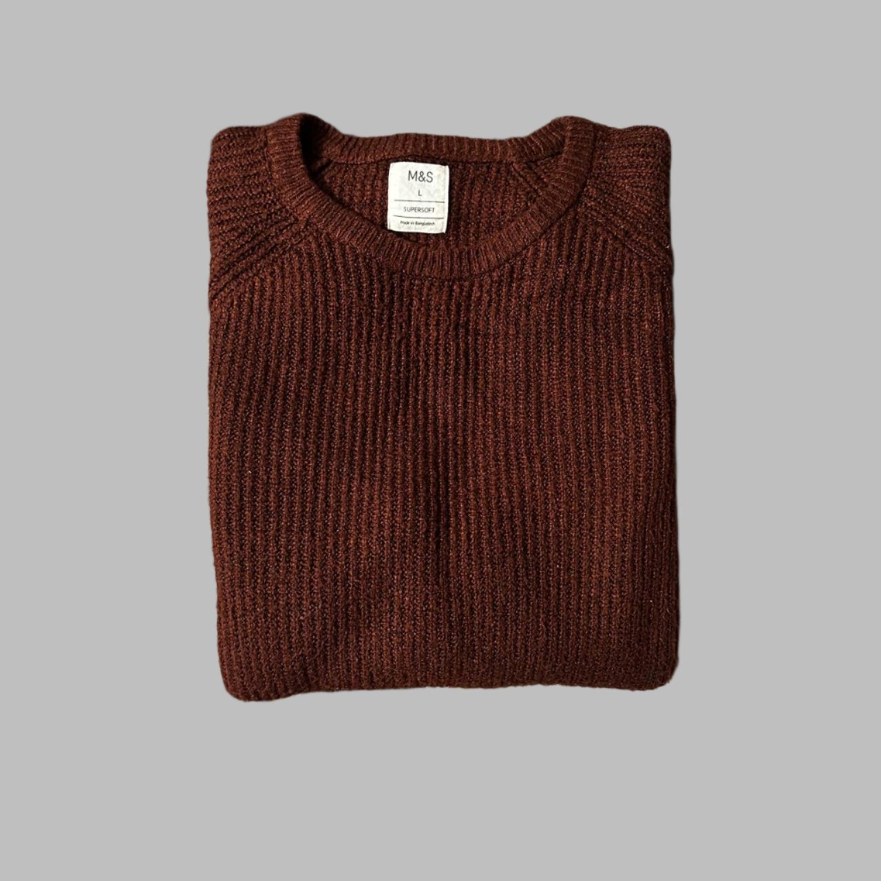 Brown Supersoft Cotton Knitted Sweater
