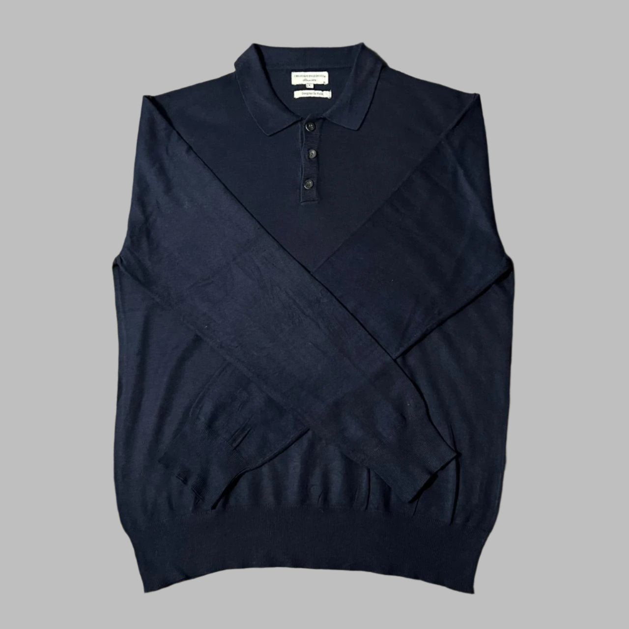 Silk Cotton Royal Blue Full sleeves Polo