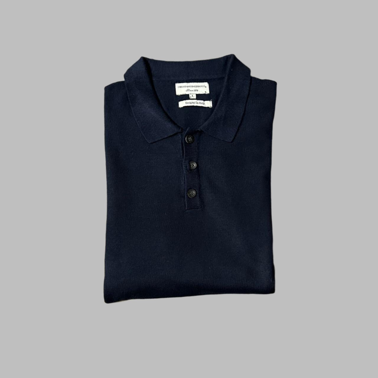 Silk Cotton Royal Blue Full sleeves Polo