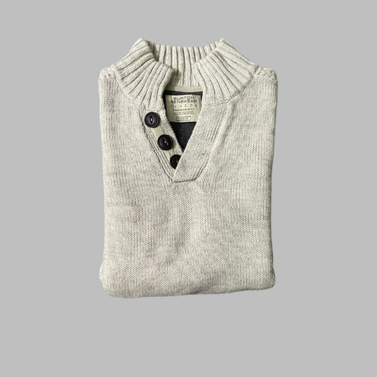 Mock Neck Knitted Sweater