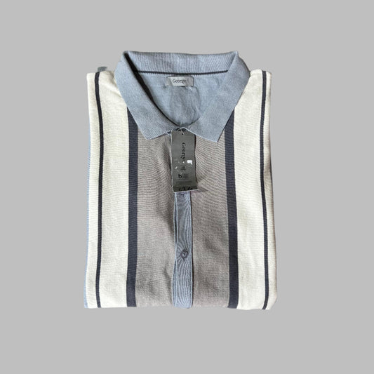 2XL Full Buttoned Down Full Sleeves Knitted Shirt