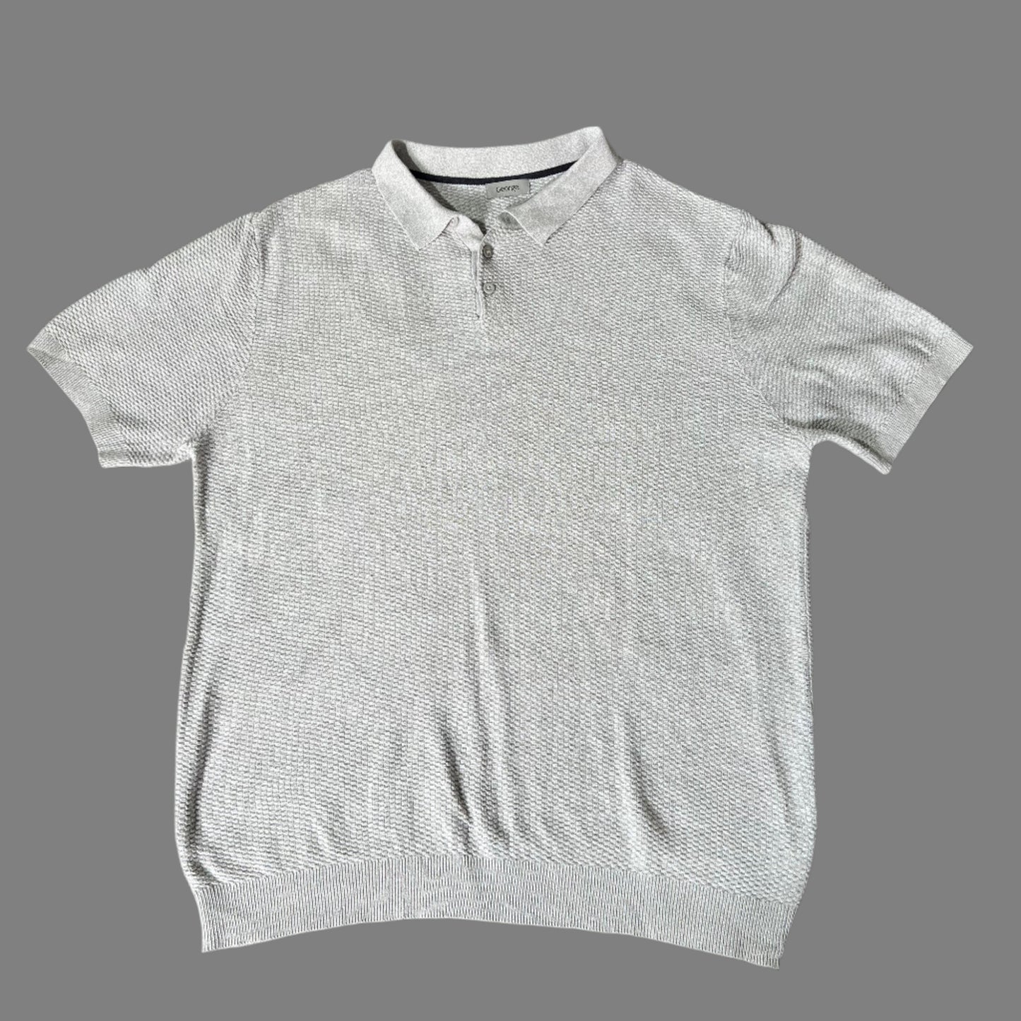 Soft Cotton Textured Waffle Knit Polo