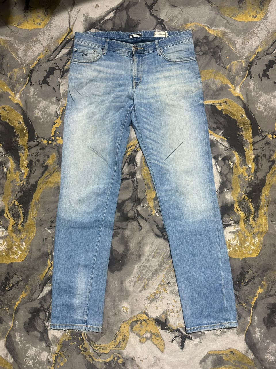 Jean Paul Blue Washed Straight Slim Fit Jeans