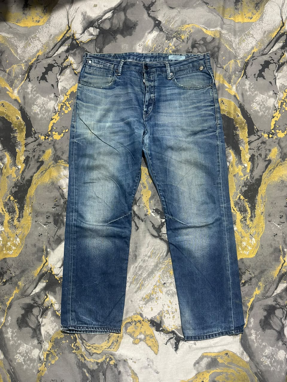 Jack & Kones Dark Blue Straight Classic Fit Jeans