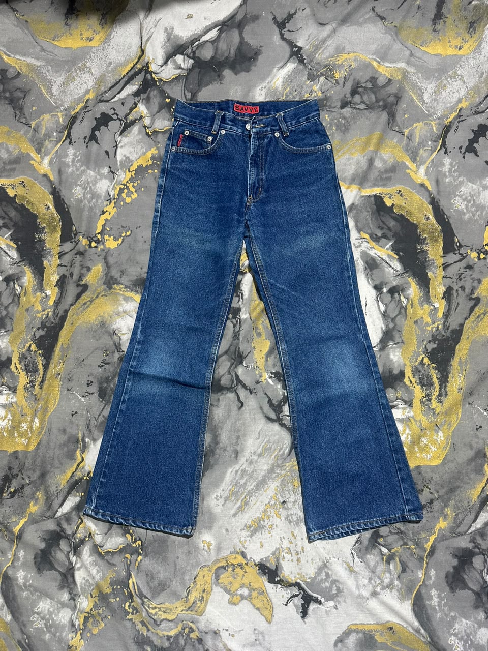 Women Savy Dark Blue Bootcut Jeans